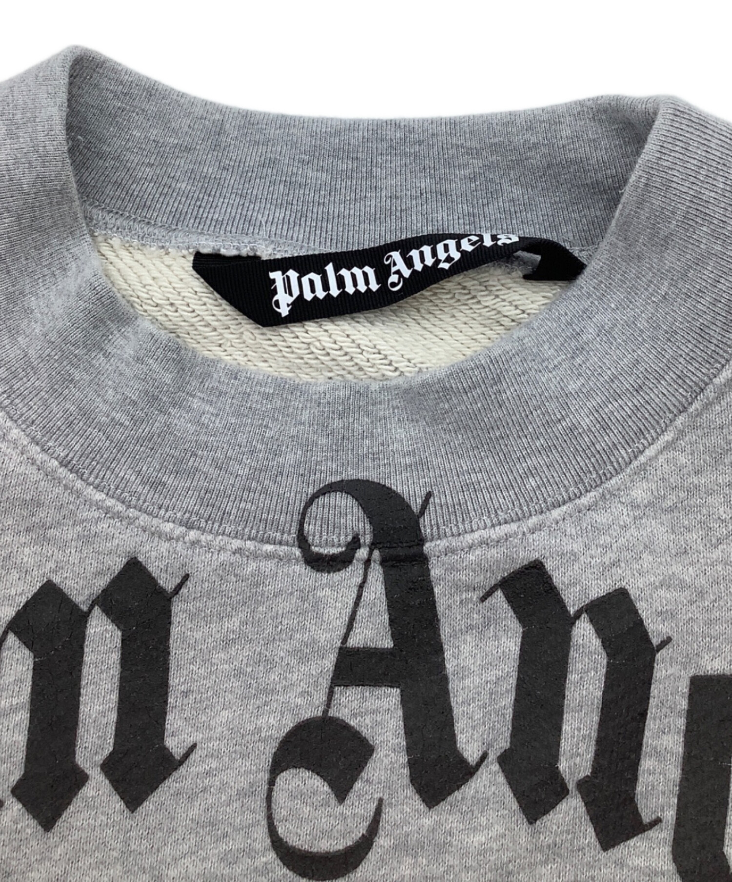Palm Angelsロゴ スウェットシャツ 中古・古着通販】Palm Angels (パーム エンジェルス) カーブロゴクルー
