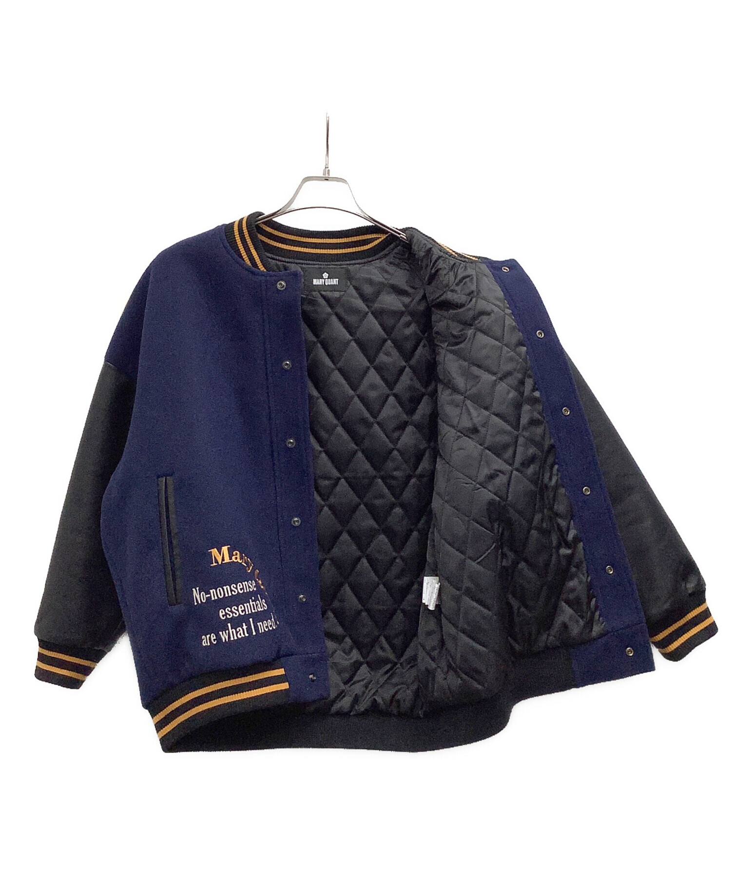 中古・古着通販】MARY QUANT (マリークヮント) MQスタジャン ネイビー