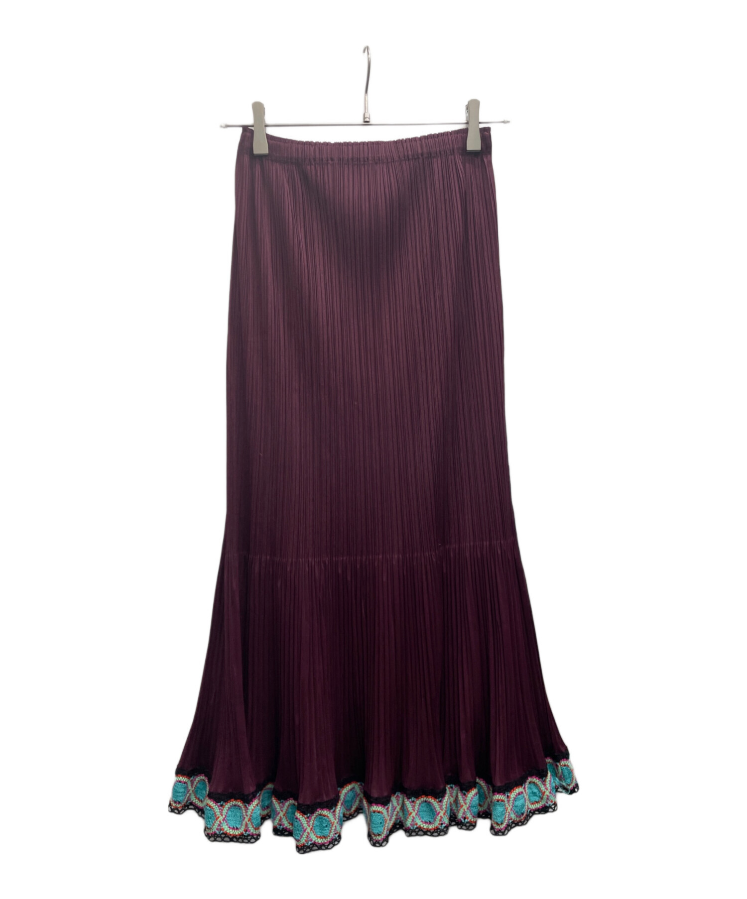 PLEATS PLEASE スカート サイズ3 中古・古着通販】PLEATS PLEASE (プリーツプリーズ) フレアロング