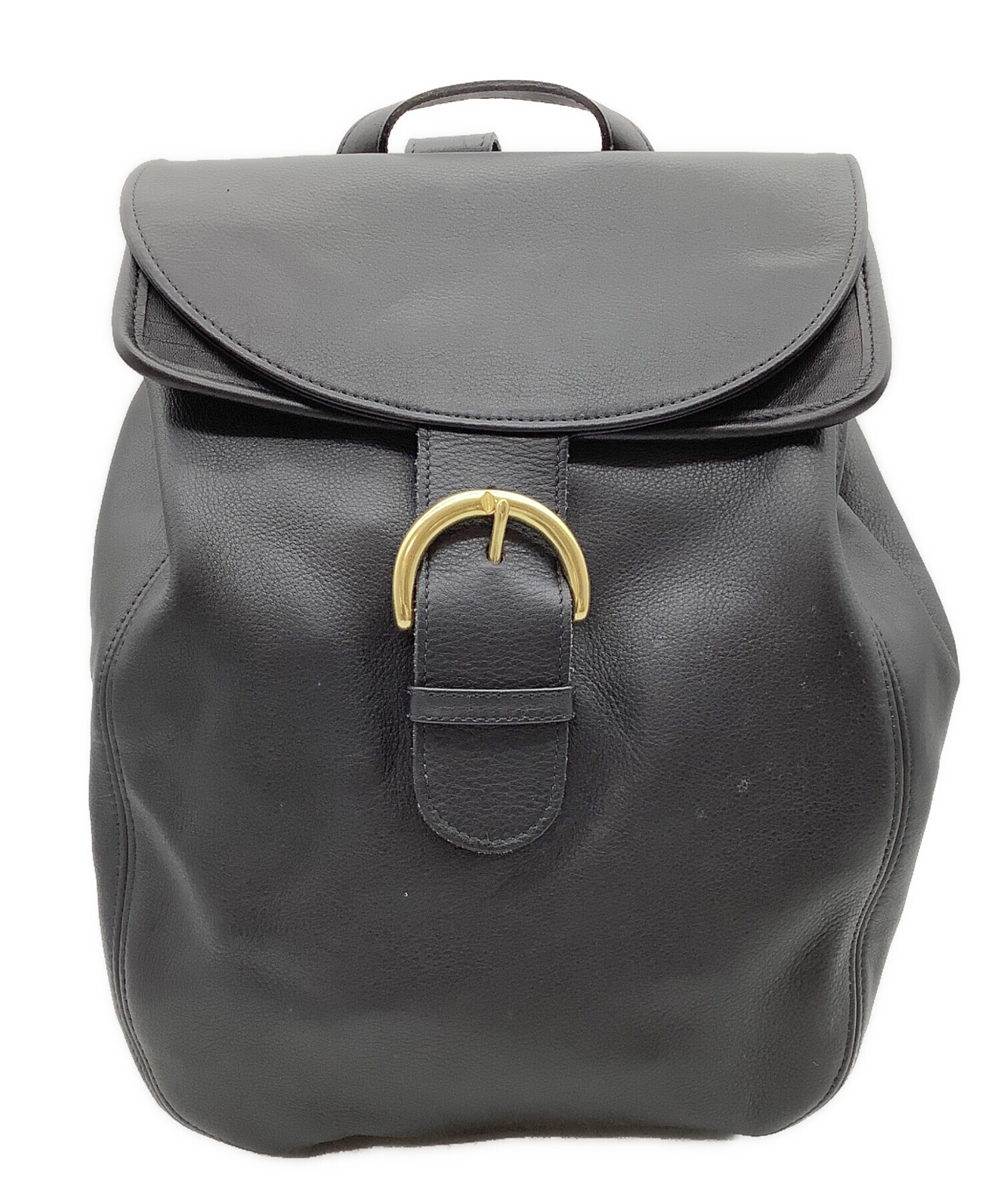 中古・古着通販】COACH (コーチ) レザーリュック ブラック｜ブランド