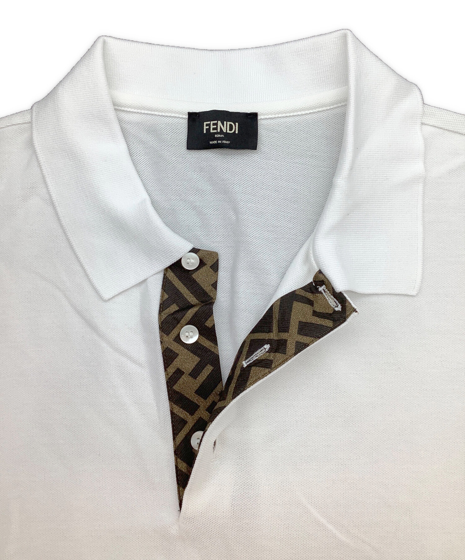 中古・古着通販】FENDI (フェンディ) FFプラケット ポロシャツ