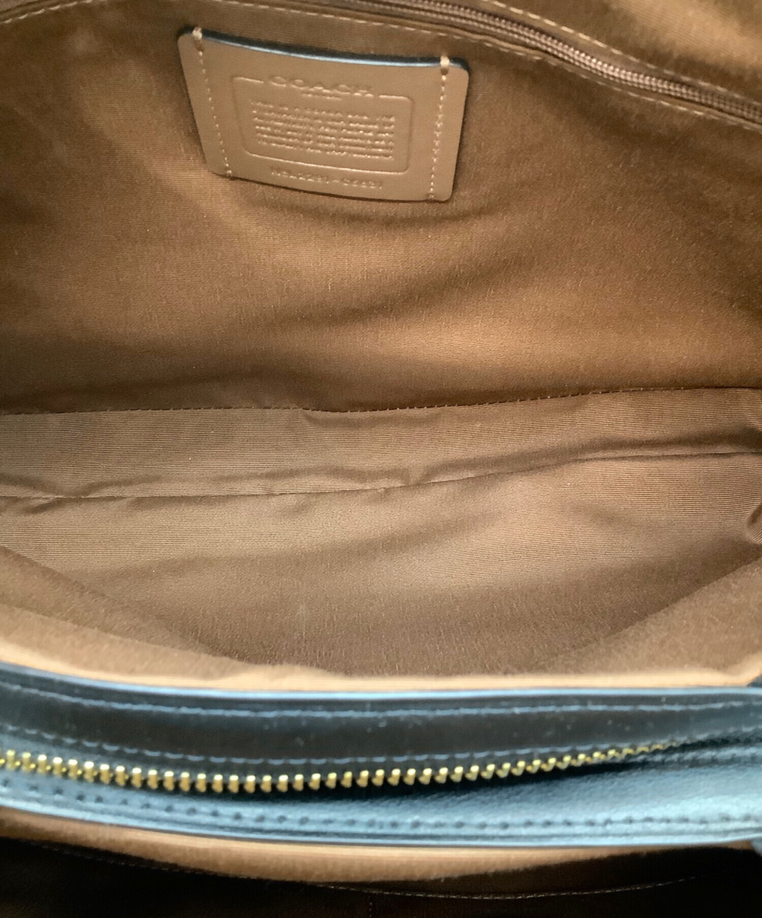 中古・古着通販】COACH (コーチ) トートバッグ ベージュ×ブラック
