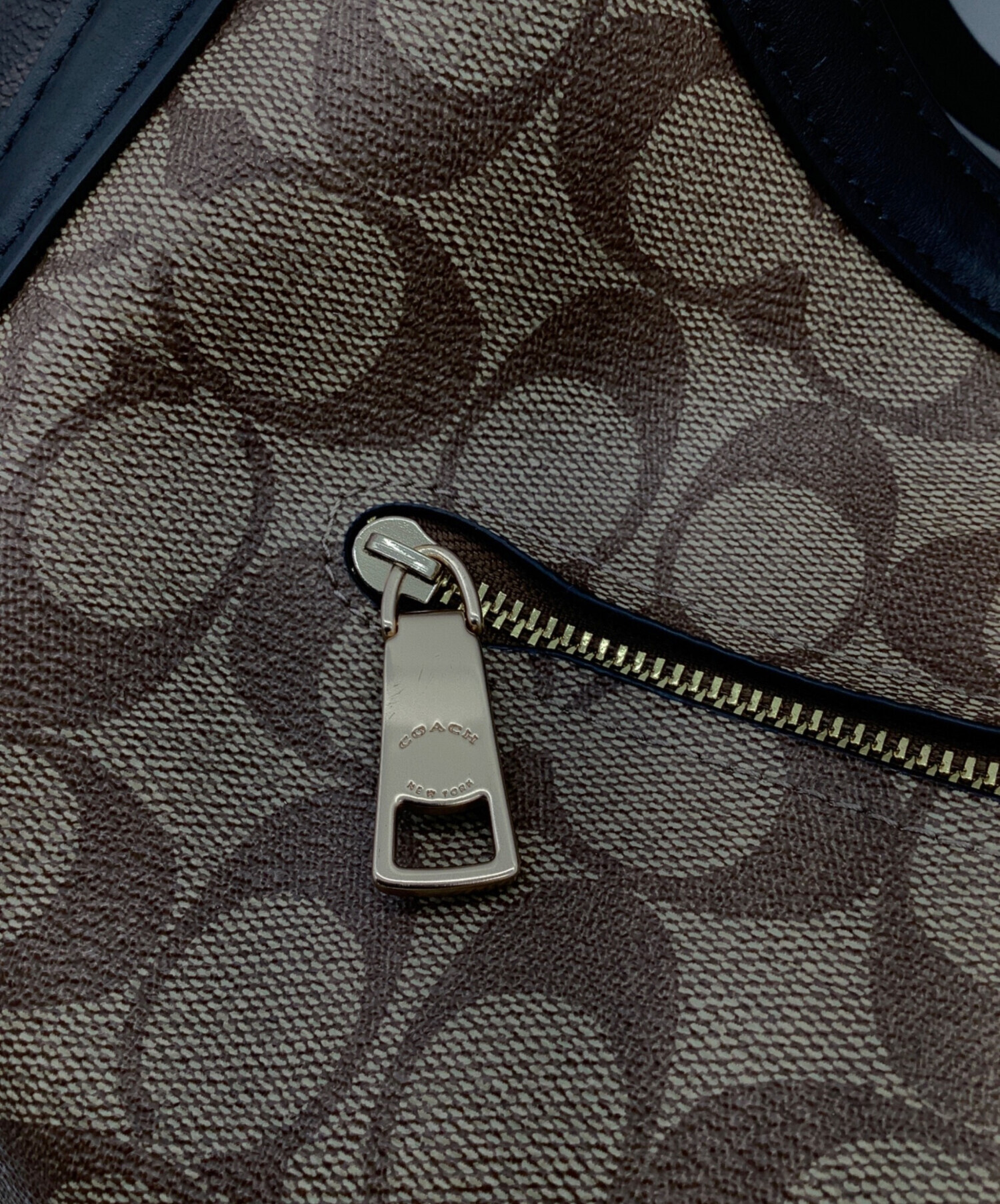 中古・古着通販】COACH (コーチ) トートバッグ ベージュ×ブラック