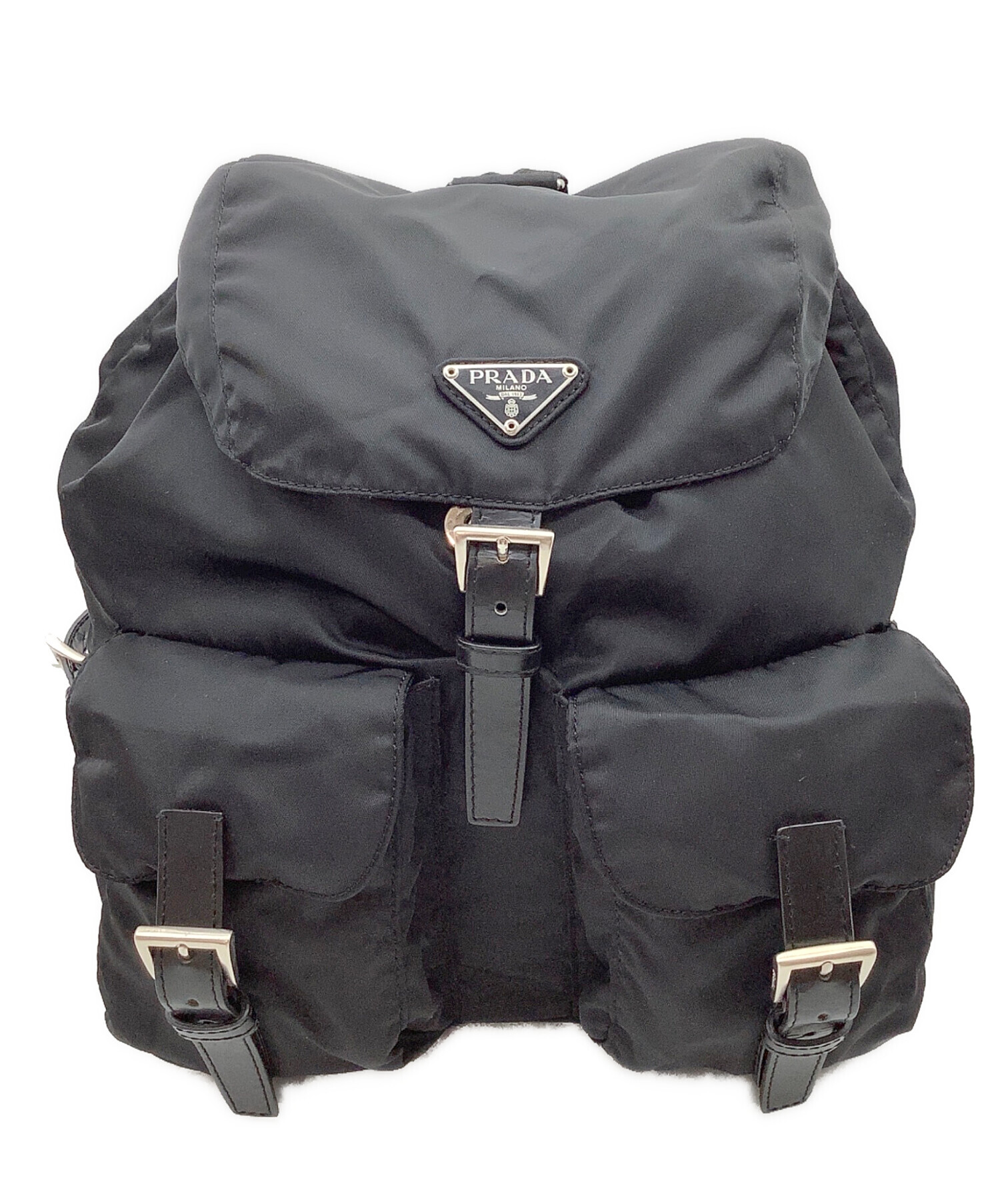 中古・古着通販】PRADA (プラダ) ナイロン バックパック ブラック