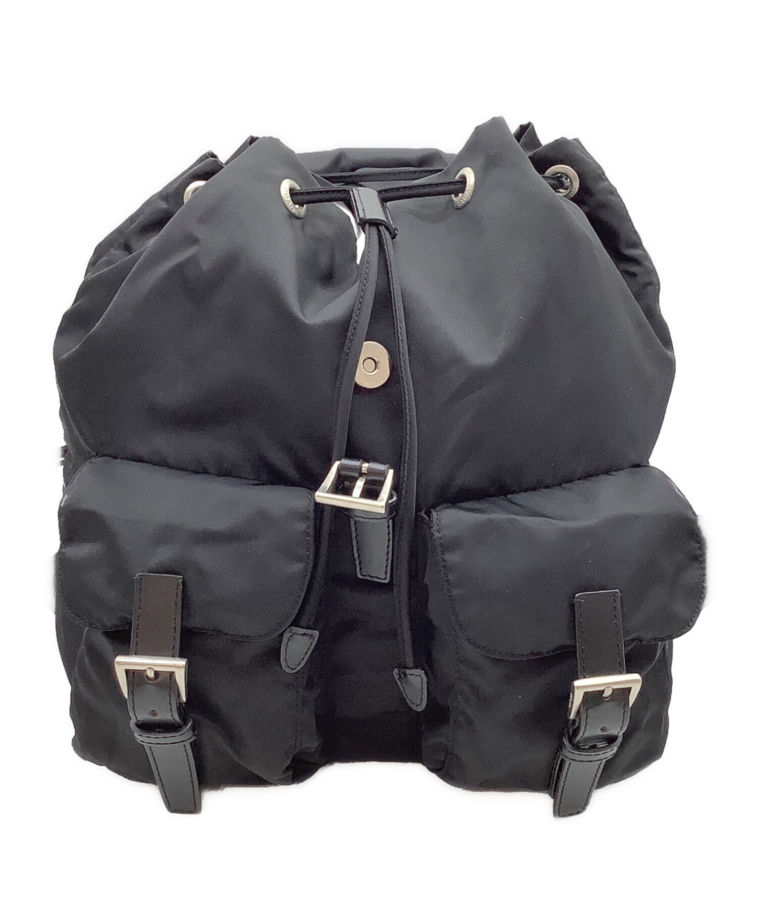 中古・古着通販】PRADA (プラダ) ナイロン バックパック ブラック