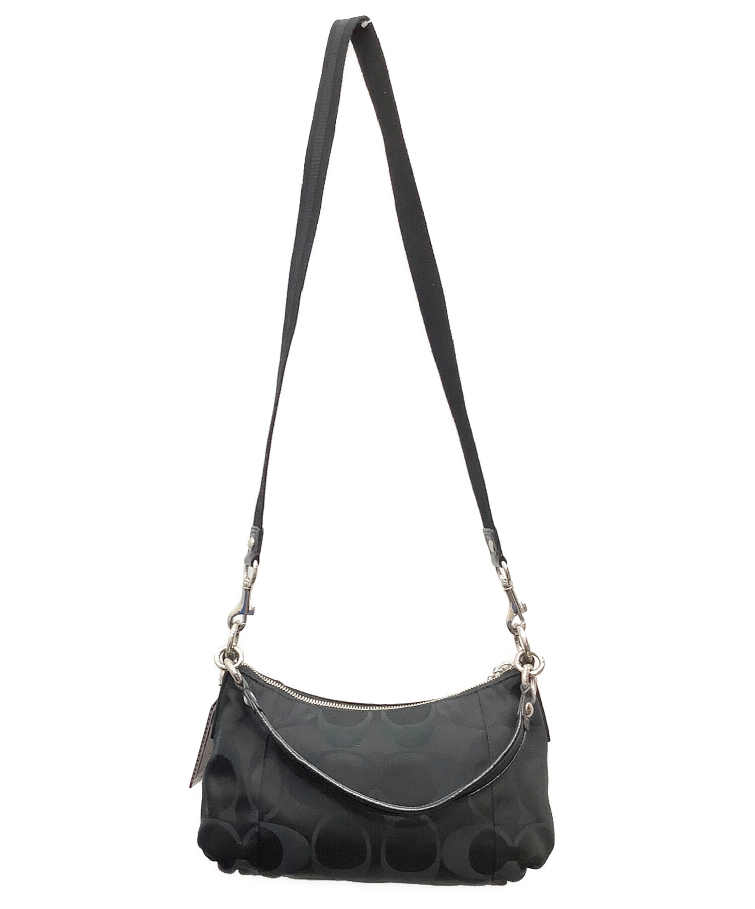 中古・古着通販】COACH (コーチ) POPPY 2WAYショルダーバッグ ブラック