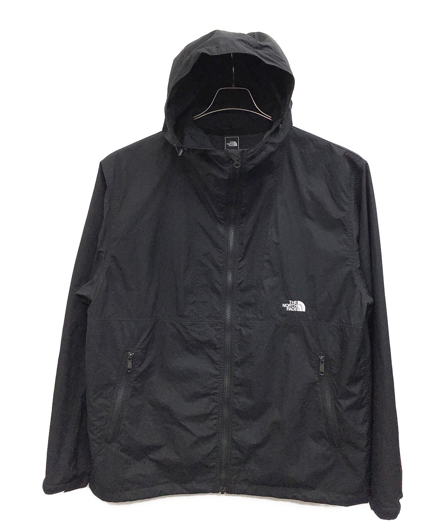 【極美品】BIGサイズ XXL ノースフェイス コンパクトジャケット 黒 中古・古着通販】THE NORTH FACE (ザ ノース フェイス) コンパクト