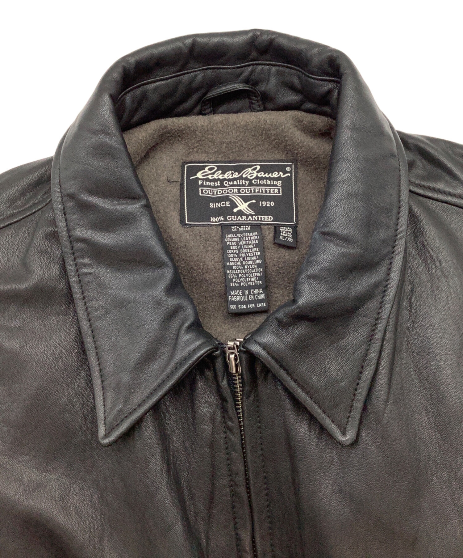 中古・古着通販】Eddie Bauer (エディーバウアー) レザージャケット