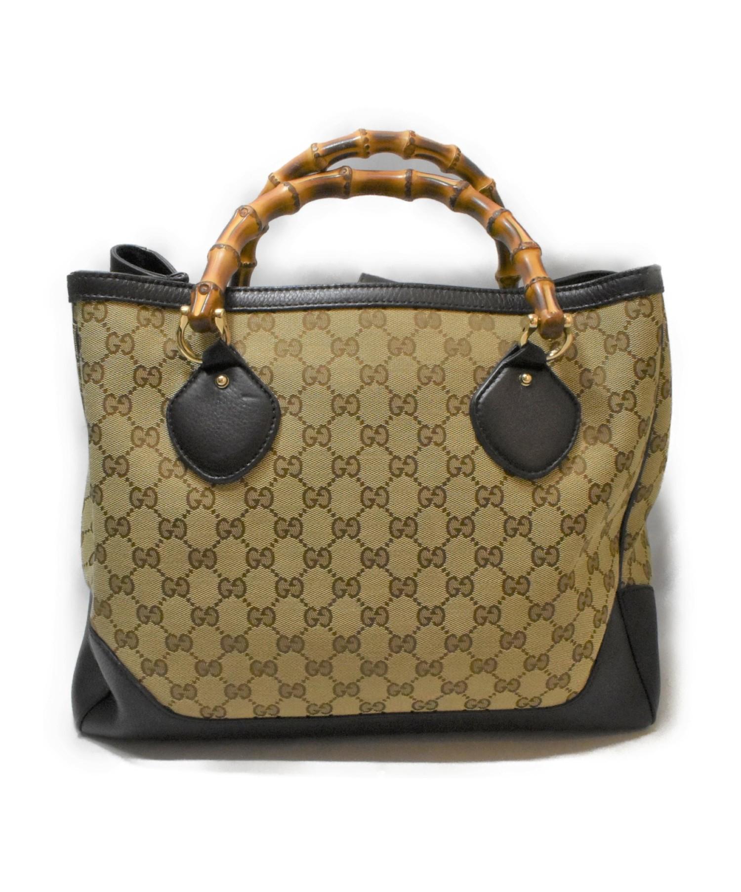中古・古着通販】GUCCI (グッチ) バンブートートバック GG 282317