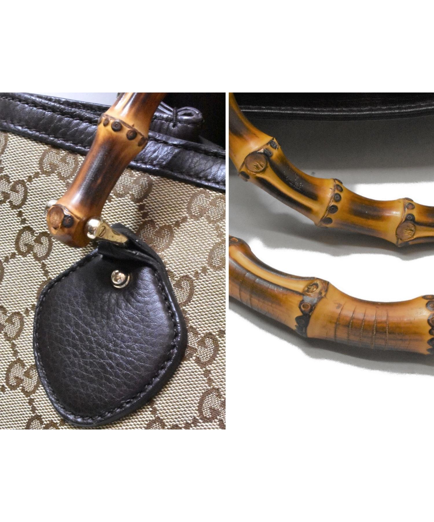 中古・古着通販】GUCCI (グッチ) バンブートートバック GG 282317