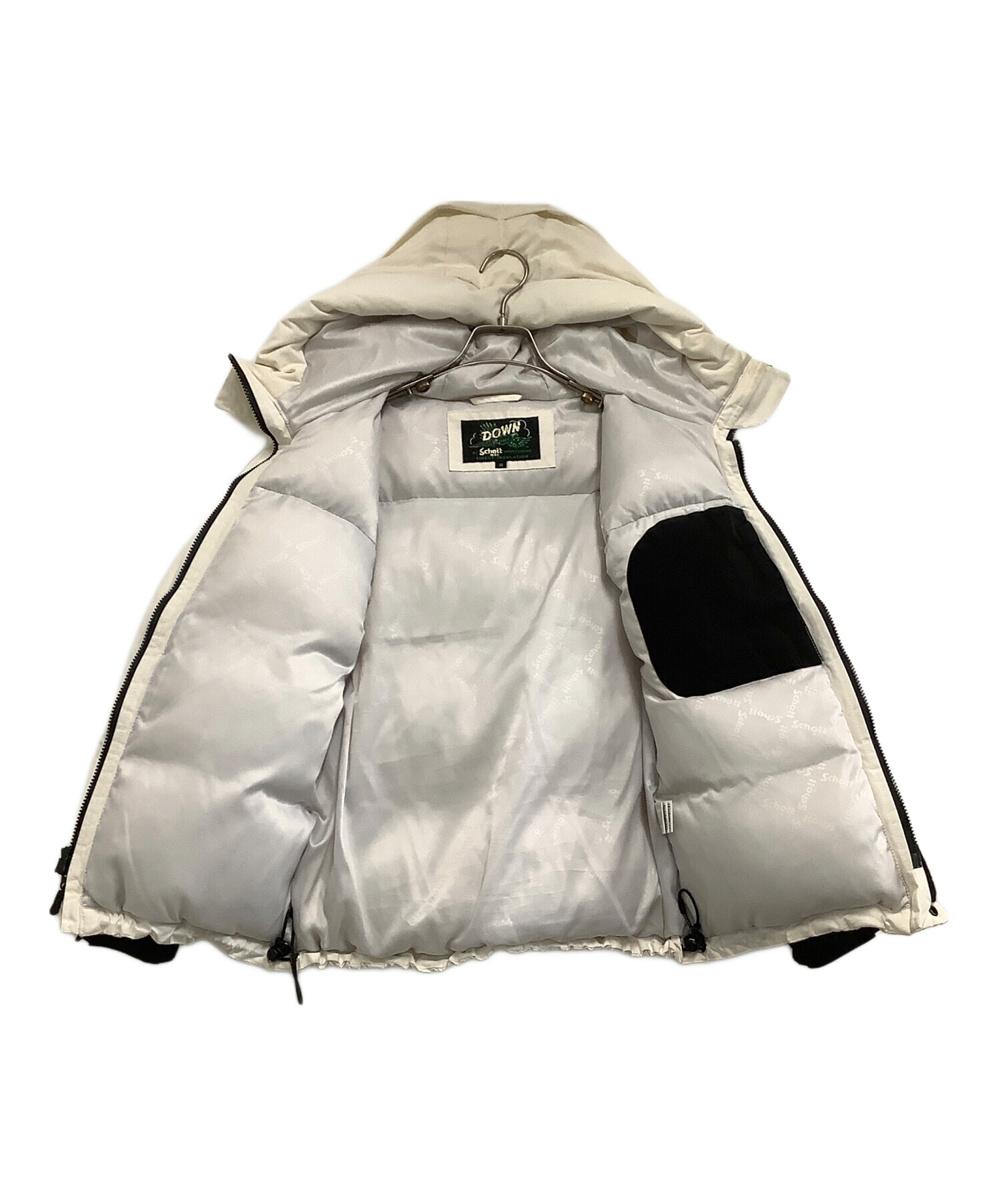 中古・古着通販】Schott (ショット) ダウンジャケット ホワイト
