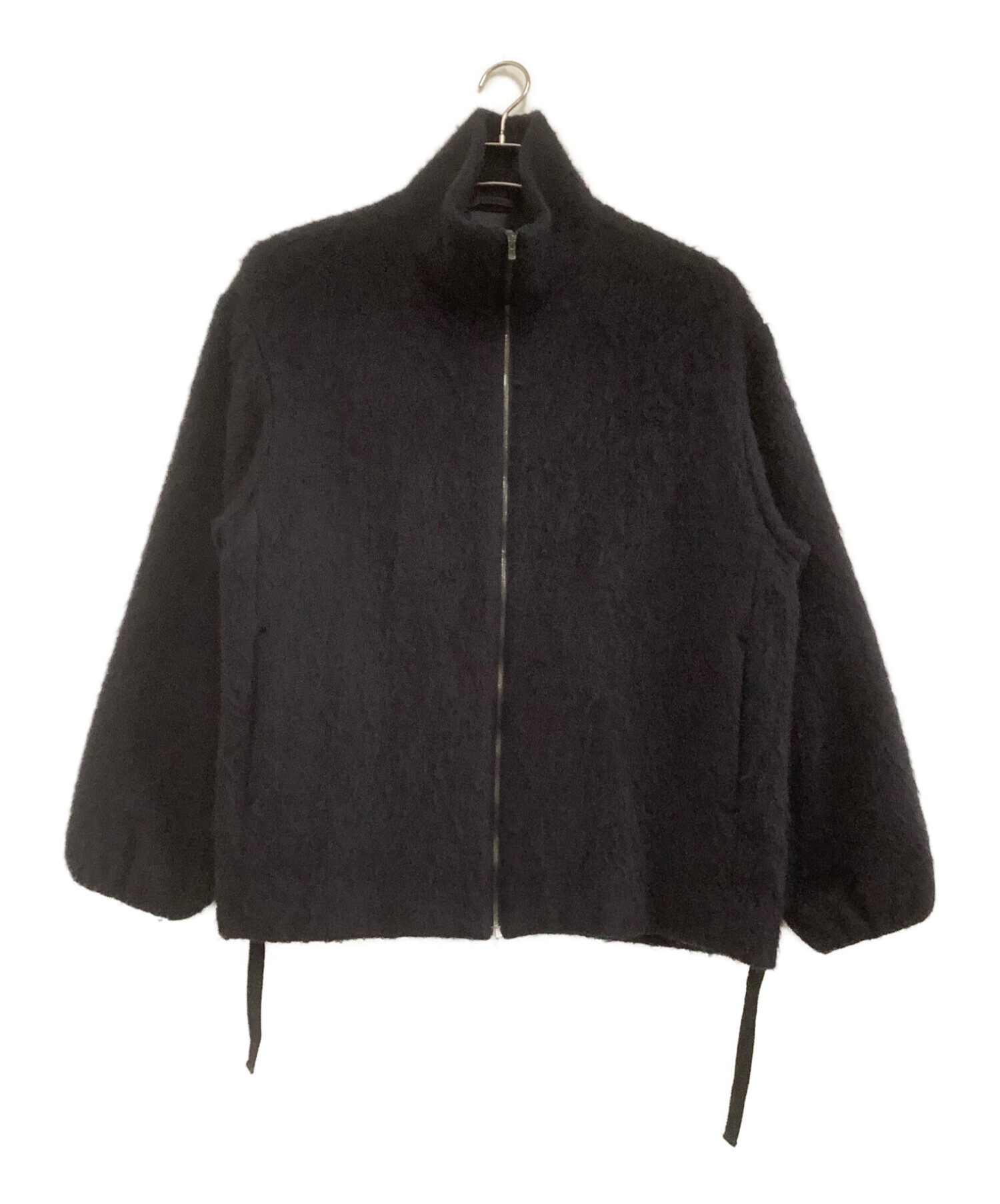 中古・古着通販】LIDnM (リドム) SHAGGY MOHAIR ZIP BLOUSON ブラック 