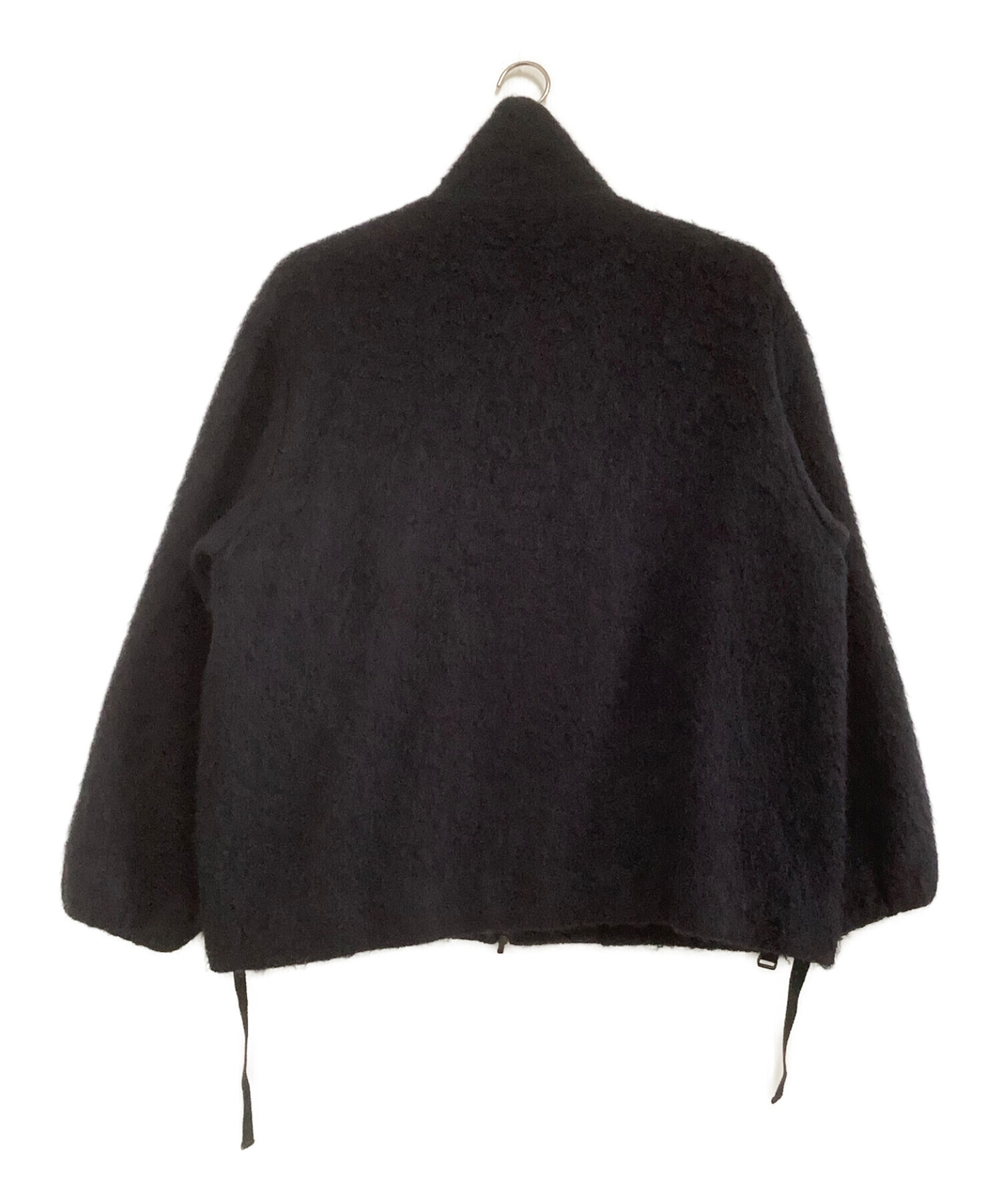 中古・古着通販】LIDnM (リドム) SHAGGY MOHAIR ZIP BLOUSON ブラック