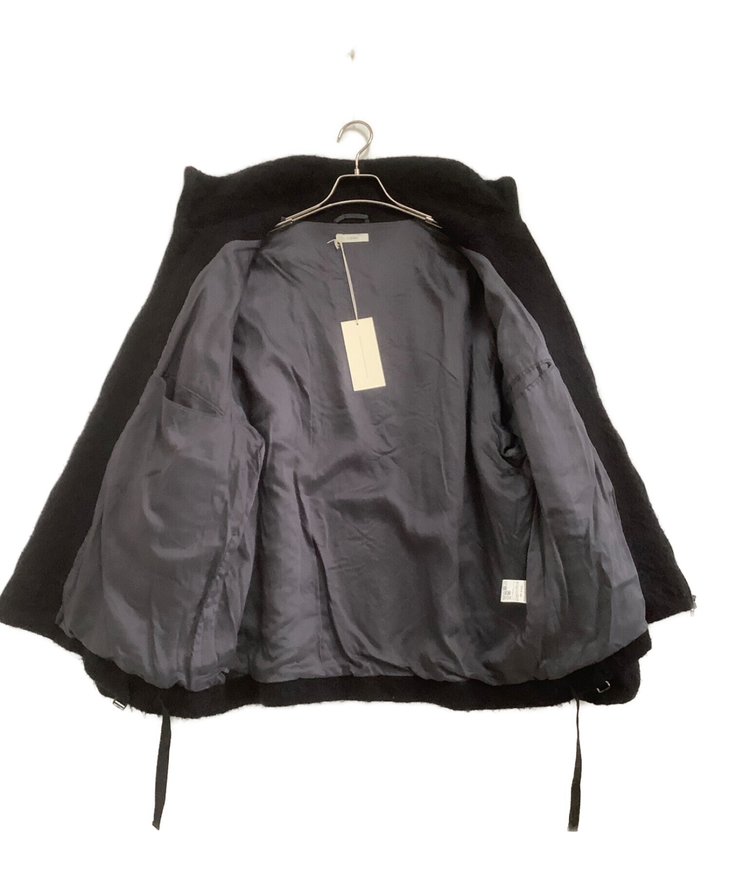 中古・古着通販】LIDnM (リドム) SHAGGY MOHAIR ZIP BLOUSON ブラック 