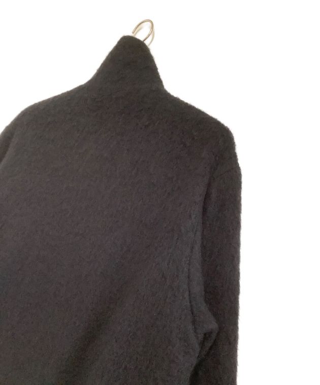 中古・古着通販】LIDnM (リドム) SHAGGY MOHAIR ZIP BLOUSON ブラック