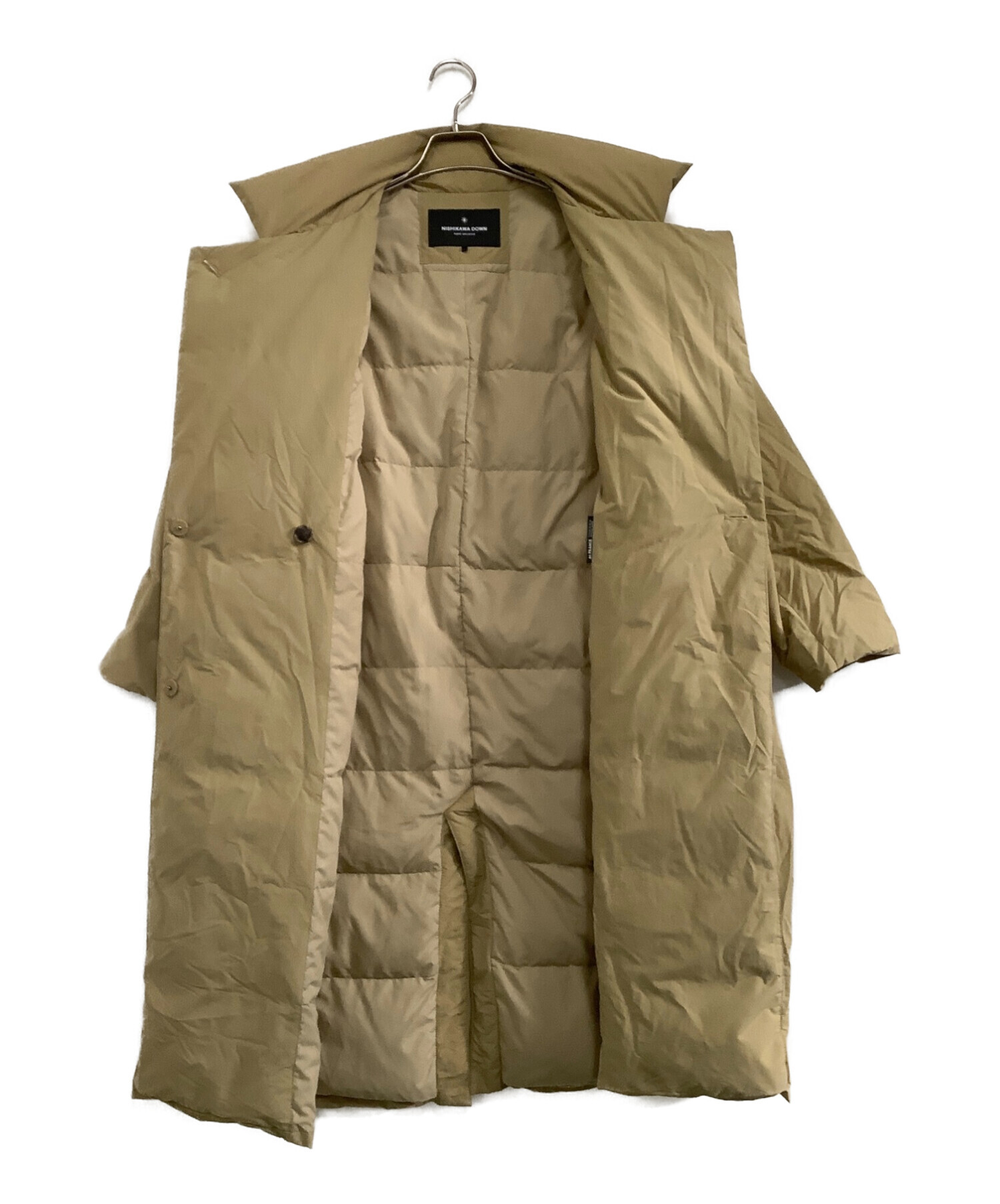 美品　ナノユニバース　西川ダウン　モカベージュ40 美品 ナノユニバース 西川ダウン モカベージュ40 ナノユニバース 西川