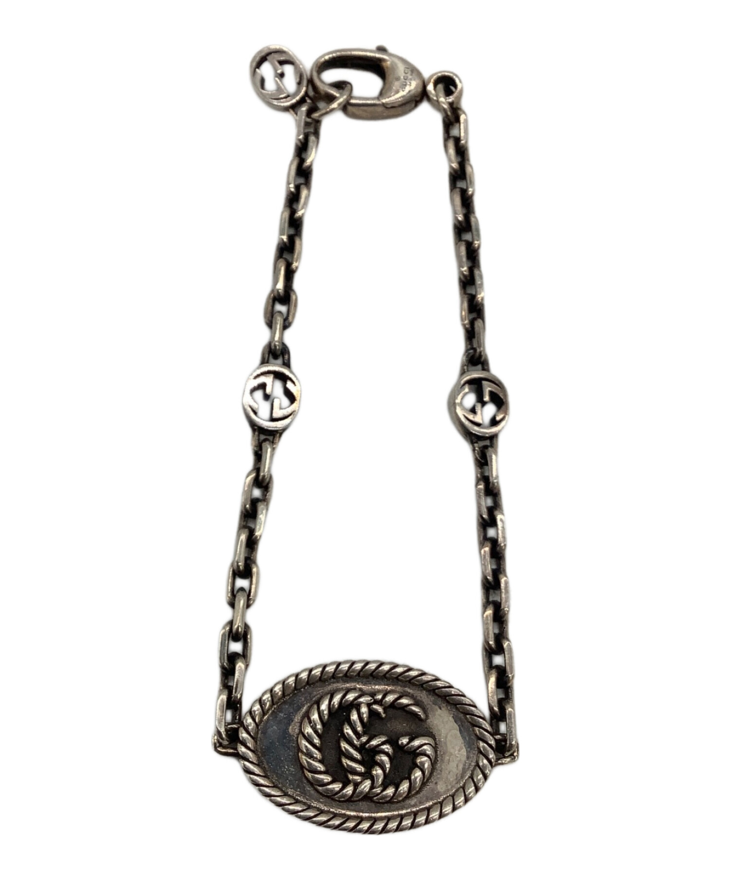 中古・古着通販】GUCCI (グッチ) ダブルGシルバーブレスレット サイズ