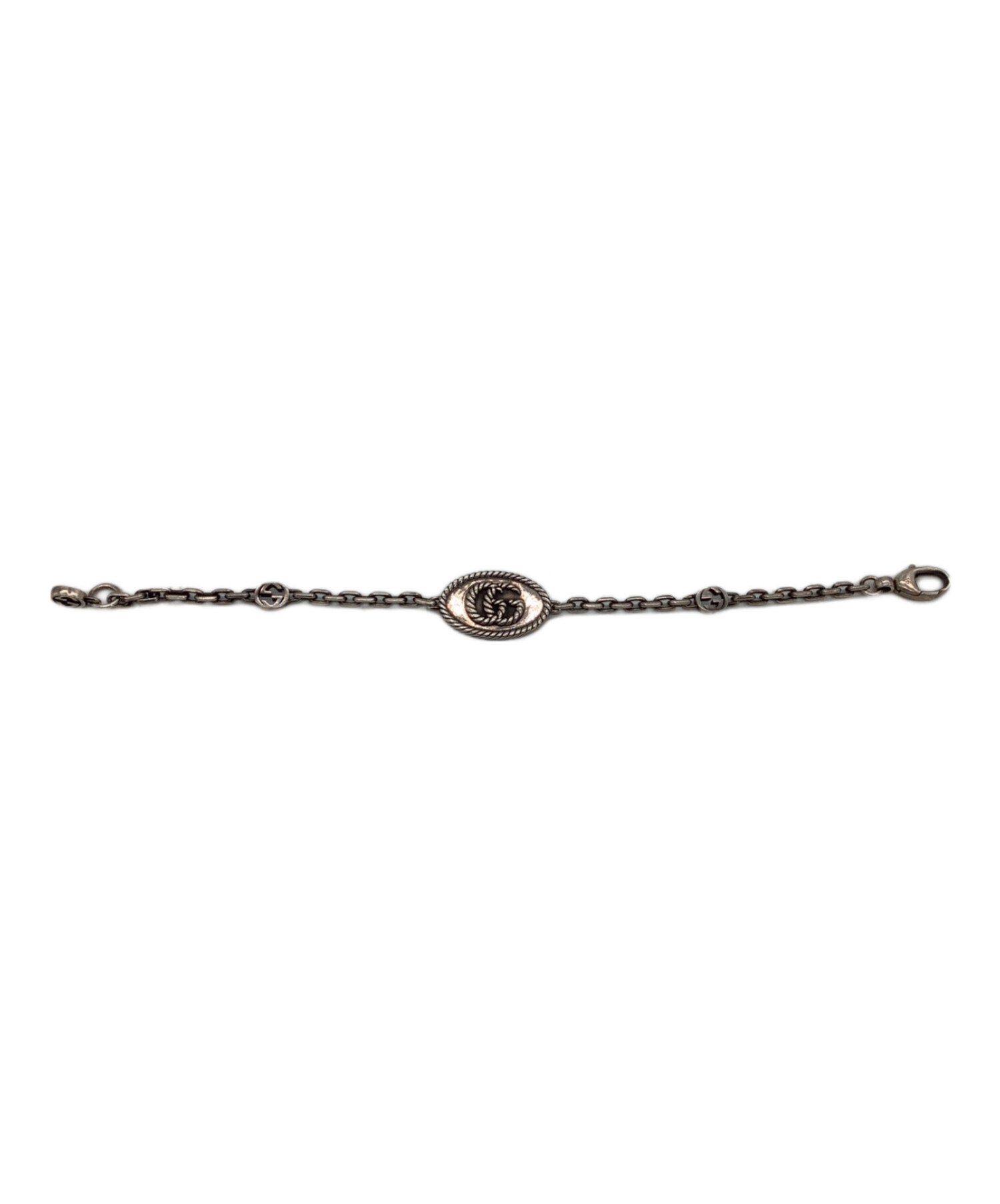 中古・古着通販】GUCCI (グッチ) ダブルGシルバーブレスレット サイズ 