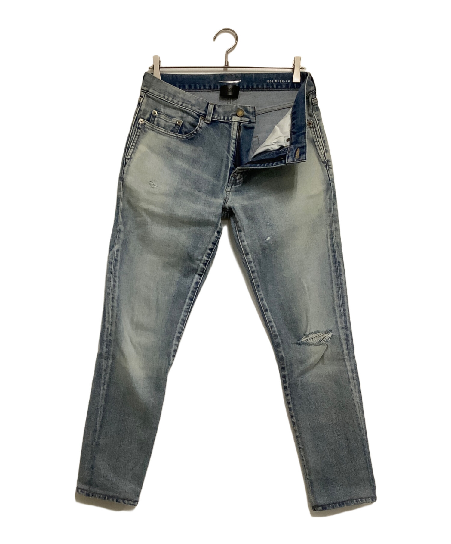 SAINT LAURENT PARIS ダメージ加工 デニム ジーンズ 中古・古着通販】Saint Laurent Paris (サンローランパリ) ダメージ