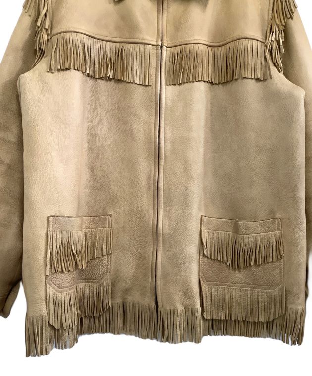 【新品未使用】RALPH LAUREN フリンジ レザージャケット 中古・古着通販】POLO RALPH LAUREN (ポロ・ラルフローレン) フリンジ