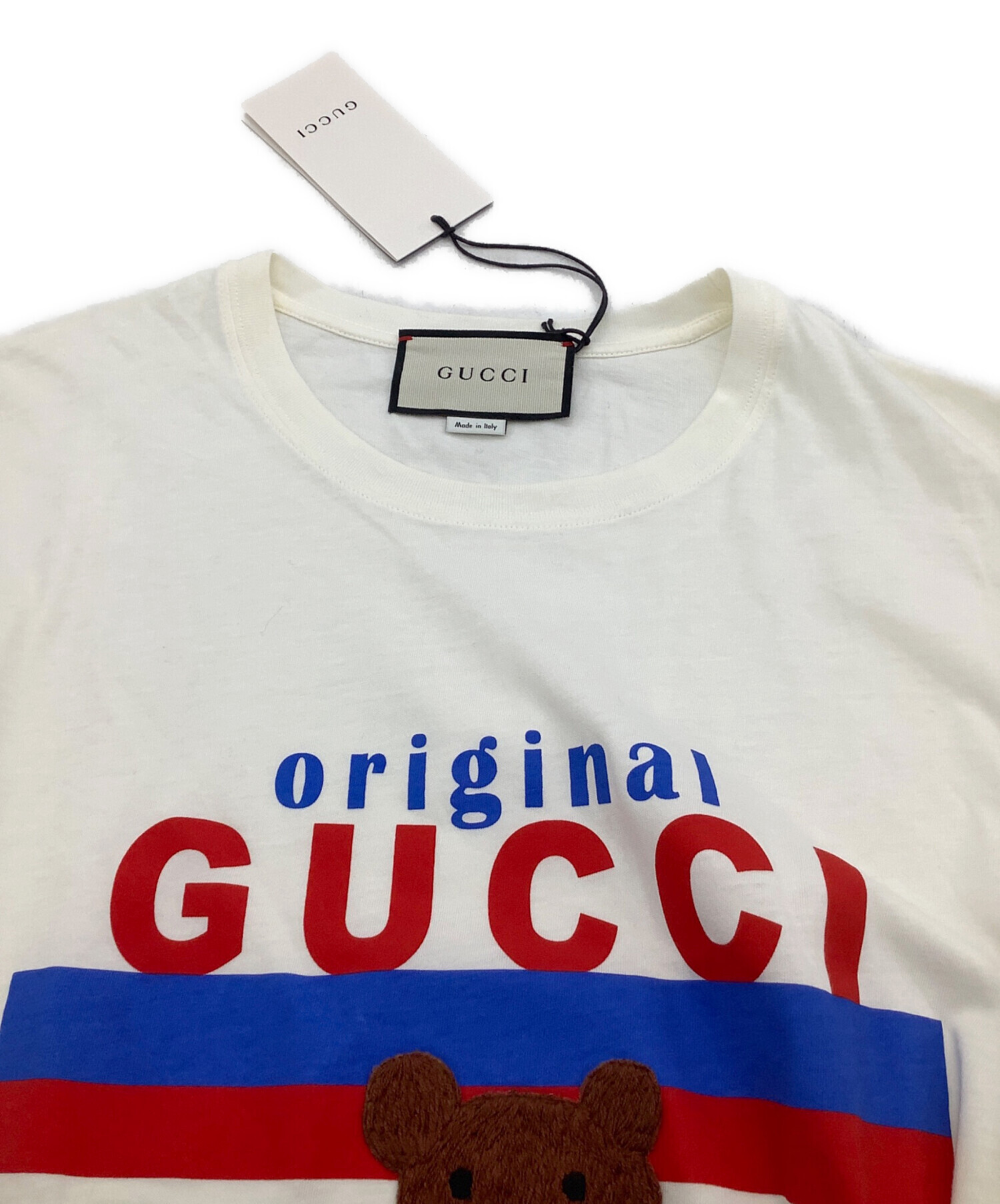 中古・古着通販】GUCCI (グッチ) Tシャツ ホワイト サイズ:XL 未使用品 