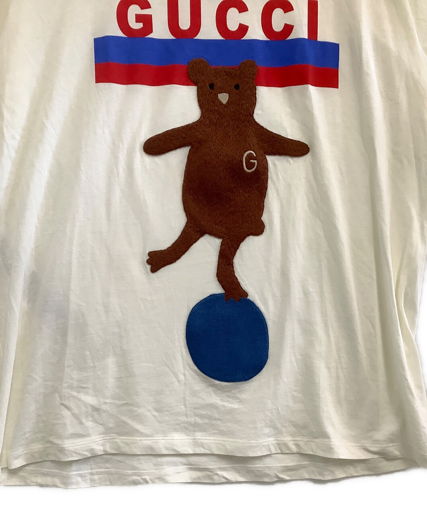 中古・古着通販】GUCCI (グッチ) Tシャツ ホワイト サイズ:XL 未使用品 