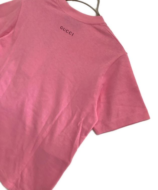 中古・古着通販】GUCCI (グッチ) Tシャツ ピンク サイズ:XS 未 中古・古着通販】GUCCI (グッチ) Tシャツ ピンク サイズ:XS 未