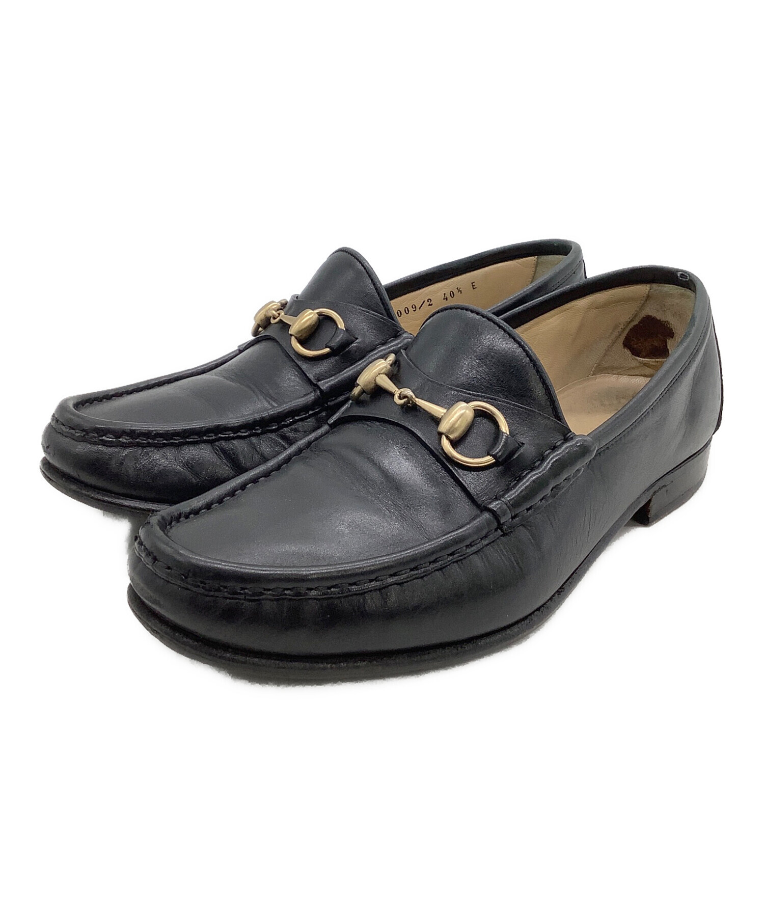 中古・古着通販】GUCCI (グッチ) ビットローファー ブラック サイズ:40