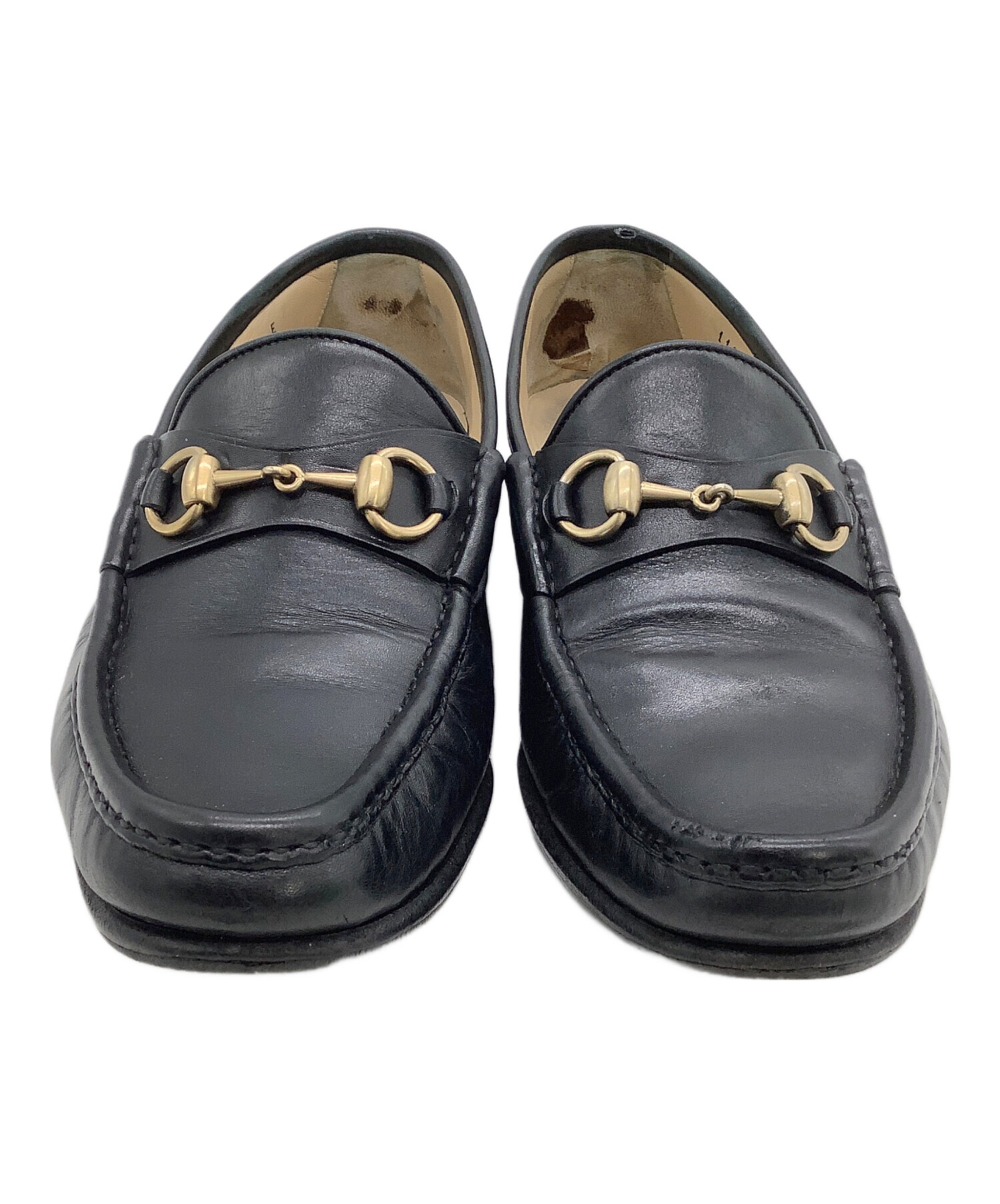 中古・古着通販】GUCCI (グッチ) ビットローファー ブラック サイズ:40