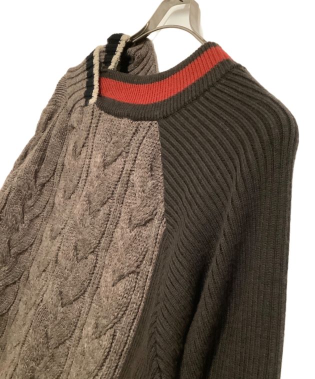 中古・古着通販】KOLOR (カラー) ケーブルニット CABLE V-NECK KNIT