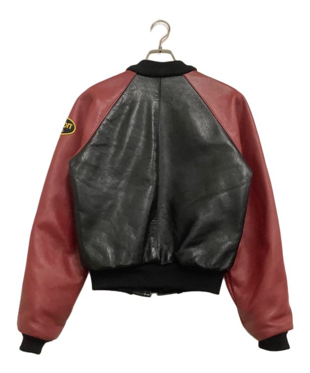 中古・古着通販】VANSON (バンソン) ワッペン レザージャケット TJP