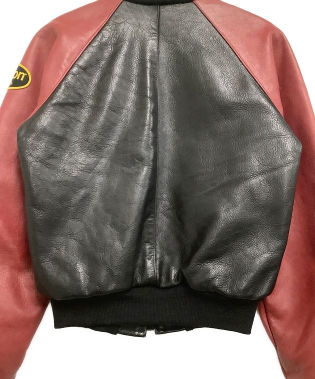 中古・古着通販】VANSON (バンソン) ワッペン レザージャケット TJP