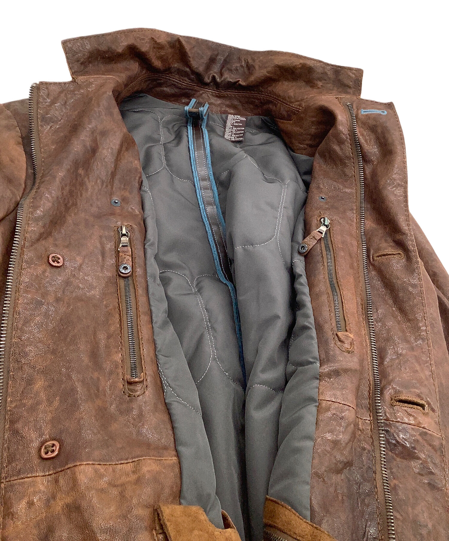 未使用品【TIMBER LAND】ティンバーランド　牛革ジャケット　Ｌ 中古・古着通販】Timberland (ティンバーランド) レザージャケット