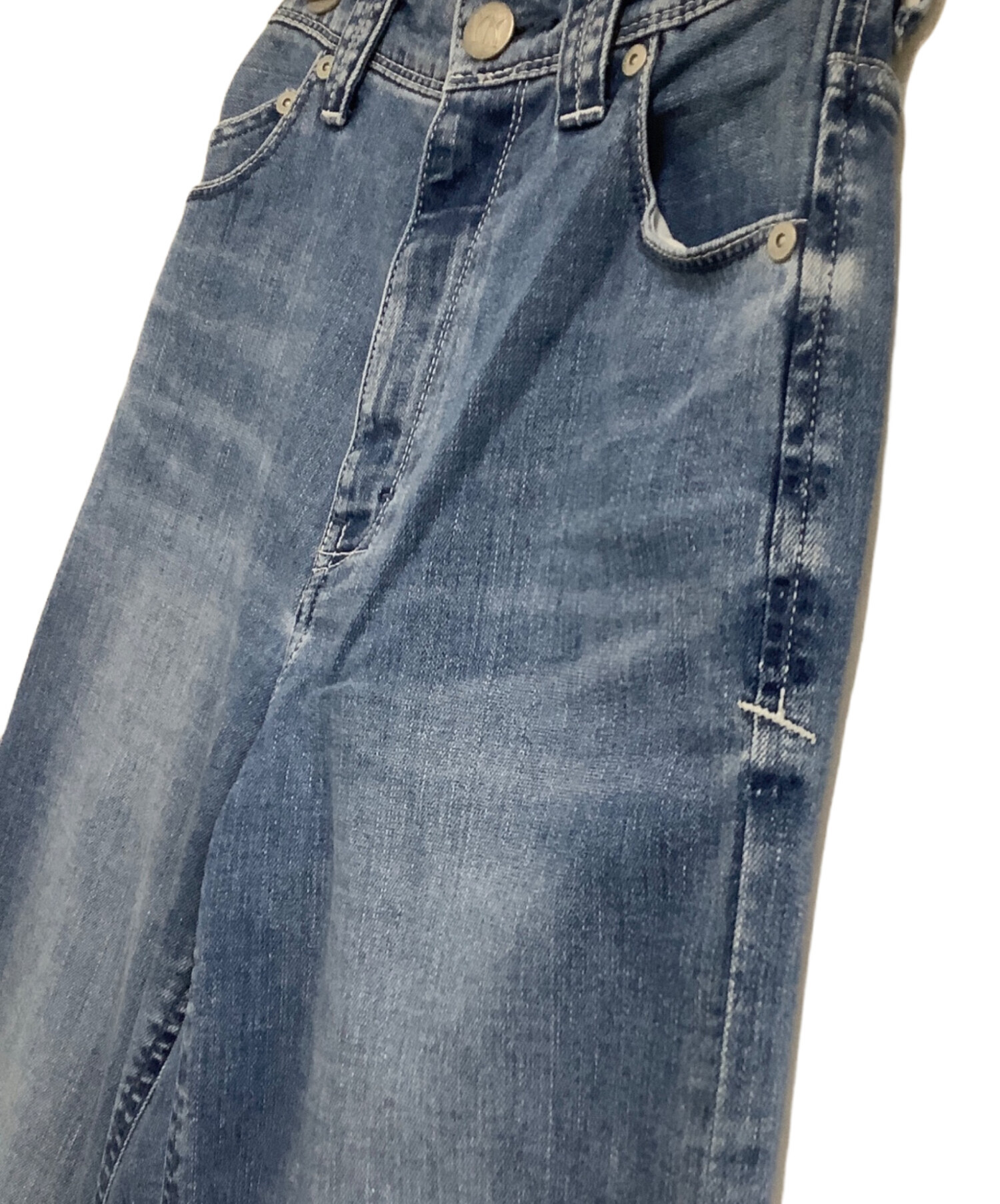 中古・古着通販】YANUK (ヤヌーク) ワイドストレートデニムパンツ