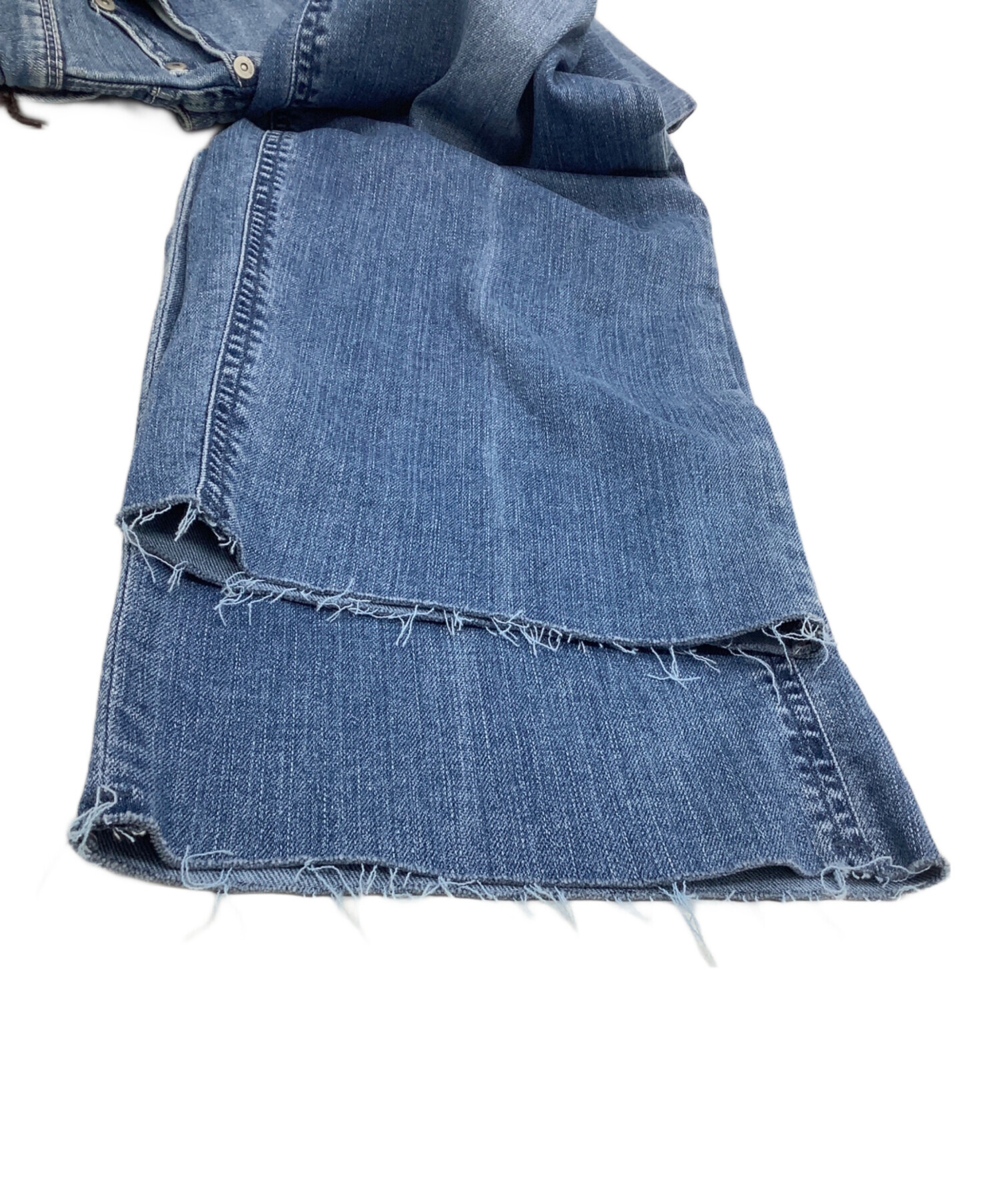 中古・古着通販】YANUK (ヤヌーク) ワイドストレートデニムパンツ