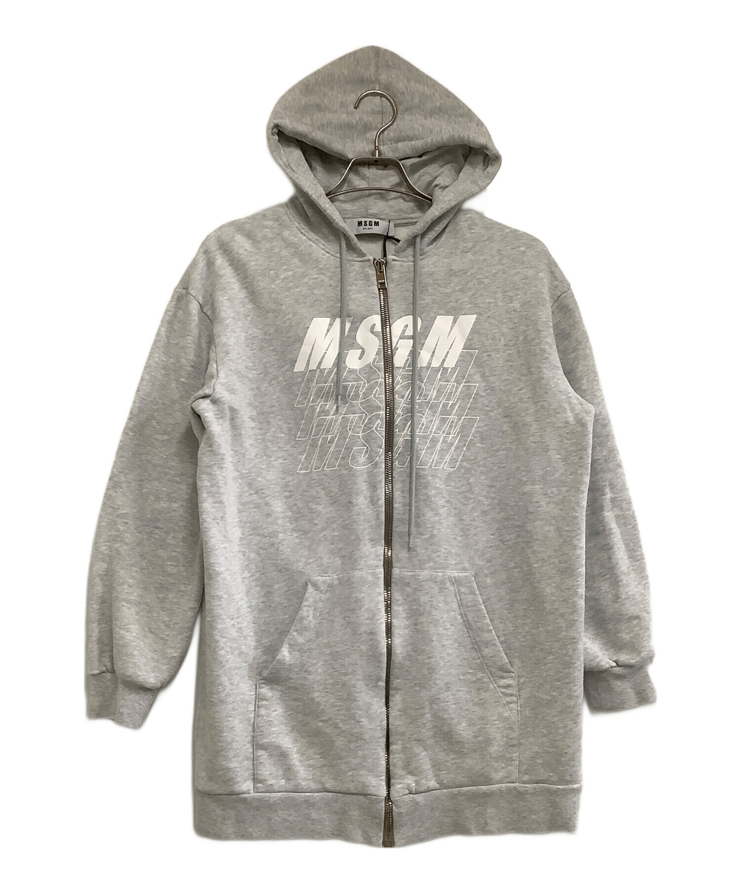 中古・古着通販】MSGM (エムエスジーエム) ジップパーカー ライト 
