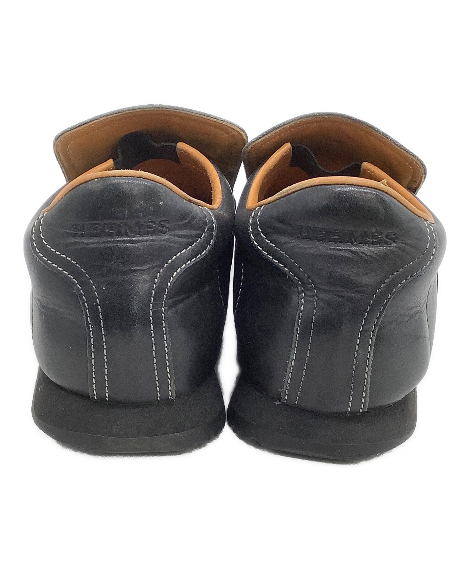中古・古着通販】HERMES (エルメス) ローファー ブラック サイズ:40