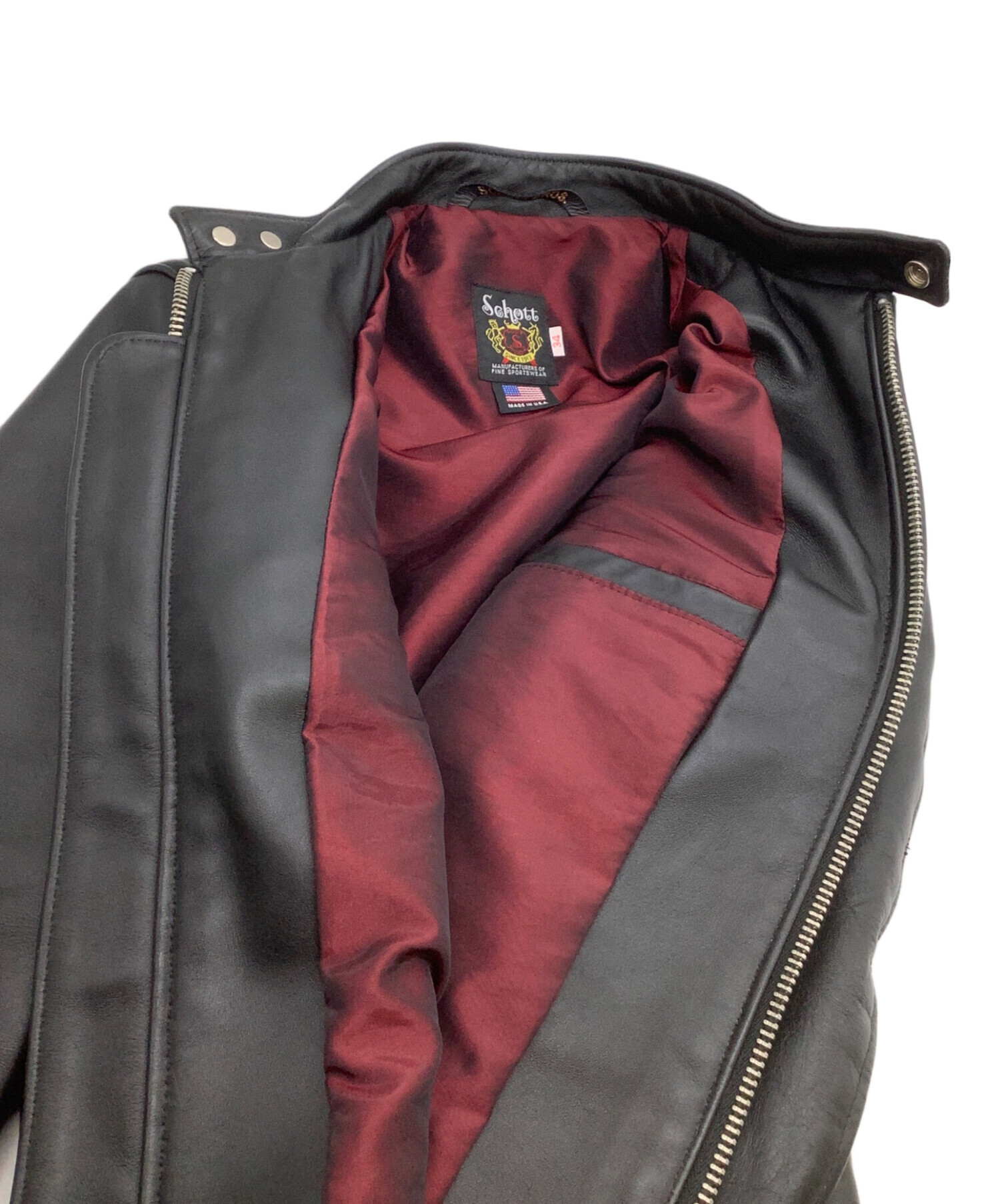 中古・古着通販】Schott (ショット) シングルライダースジャケット