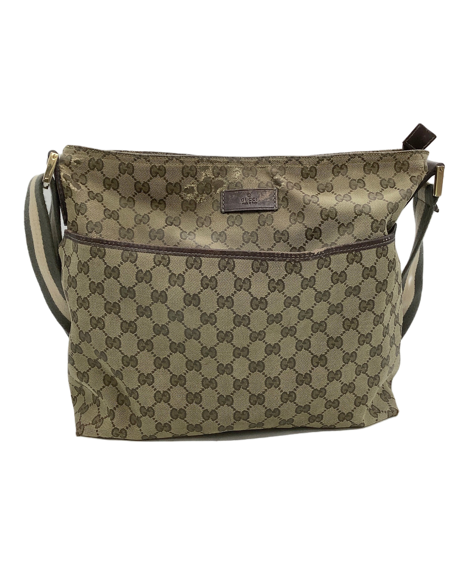 中古・古着通販】GUCCI (グッチ) キャンバスショルダーバッグ シェリー 