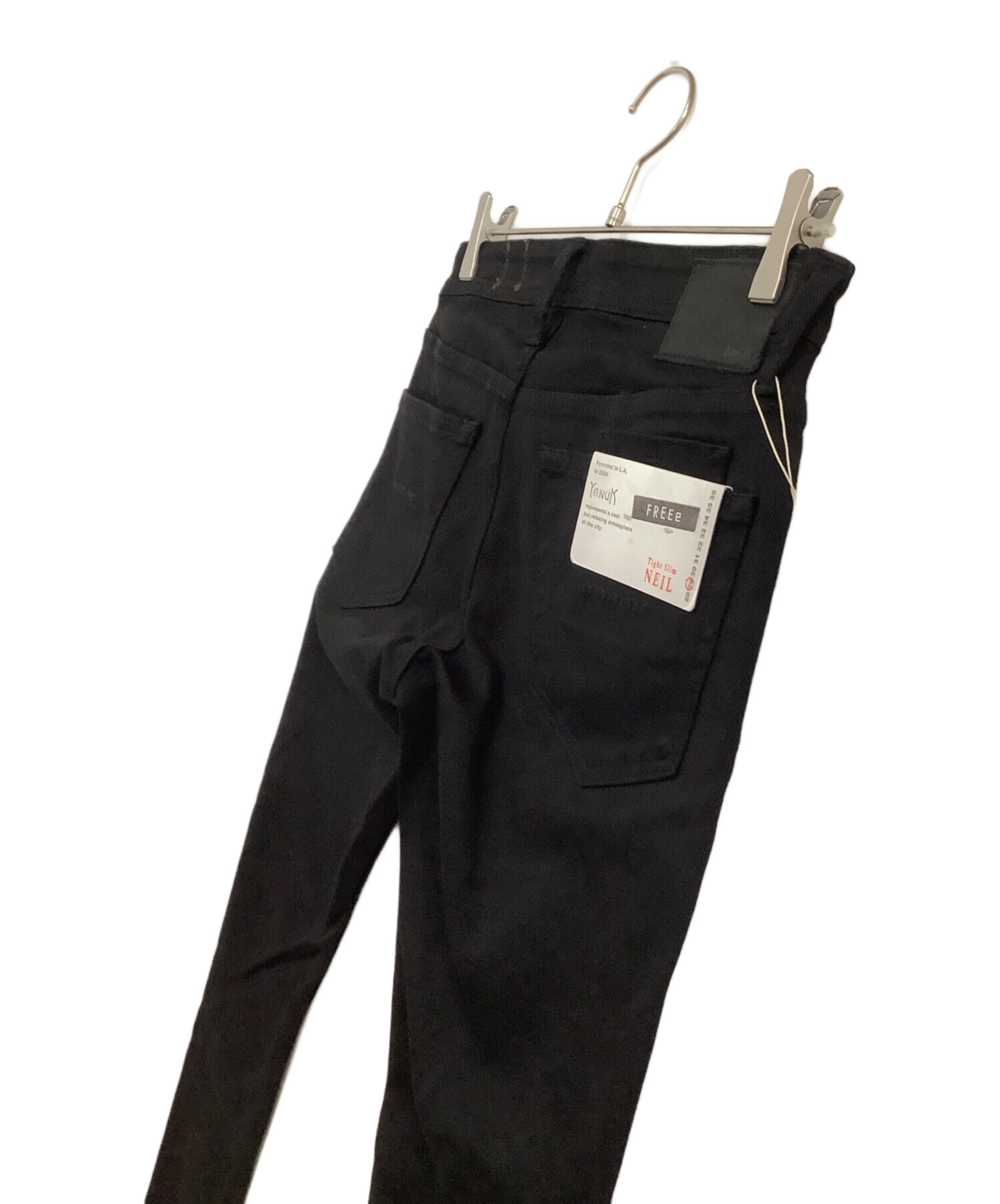 中古・古着通販】YANUK (ヤヌーク) ブラックデニム タイトスリム NEIL 