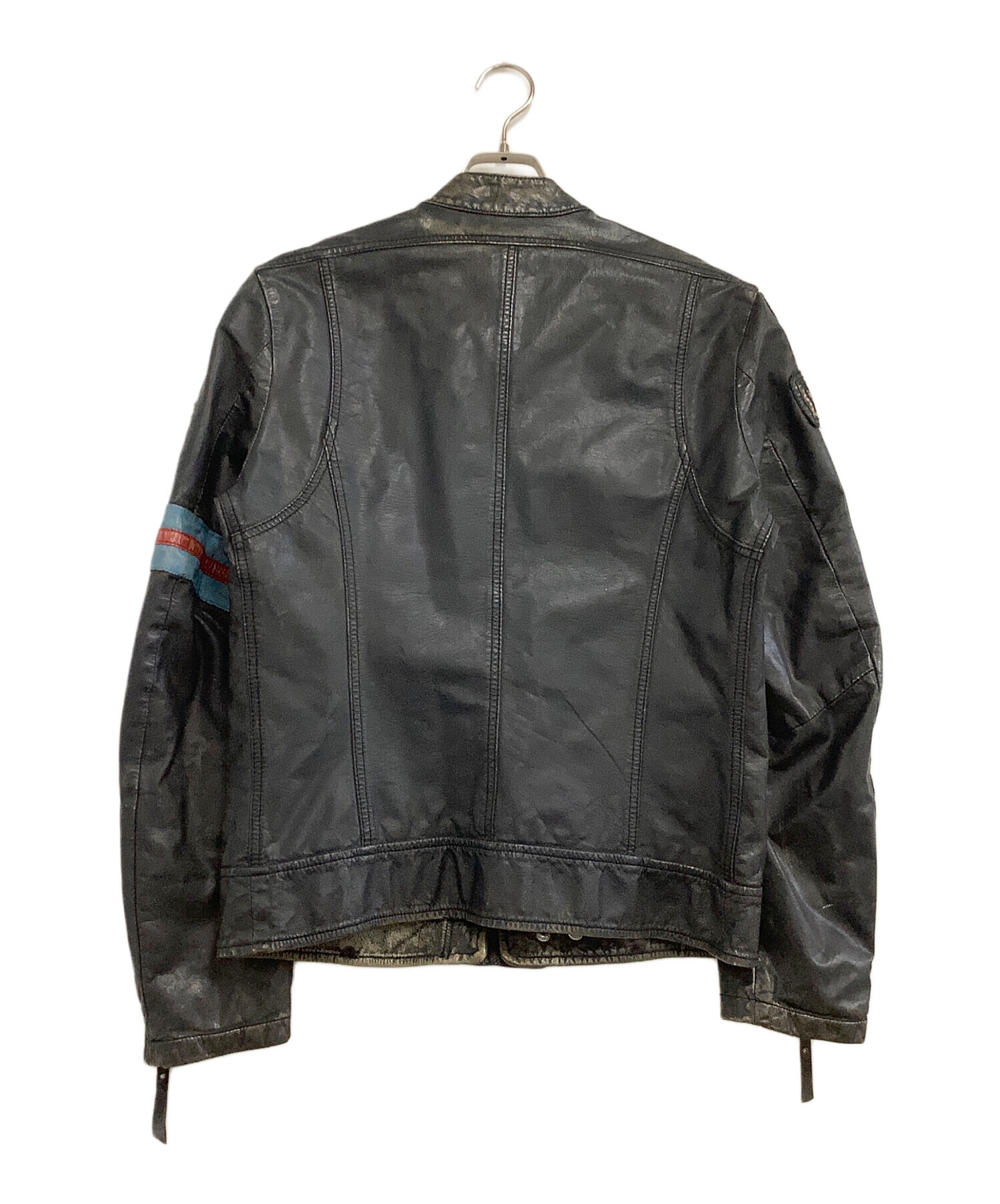 DIESEL ディーゼル ライダース シングル DIESEL ディーゼル レザージャケット メンズ ライダースジャケット