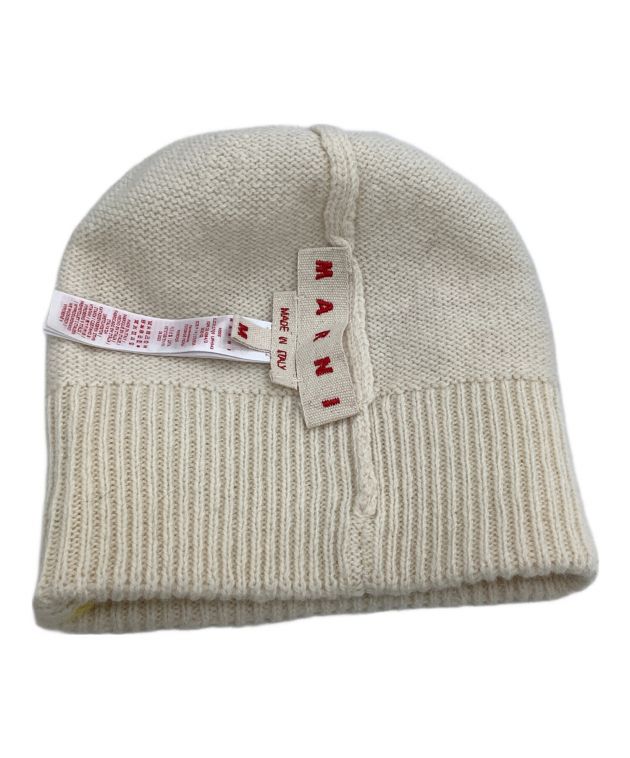 中古・古着通販】MARNI (マルニ) ニット帽 ベージュ×イエロー サイズ:M