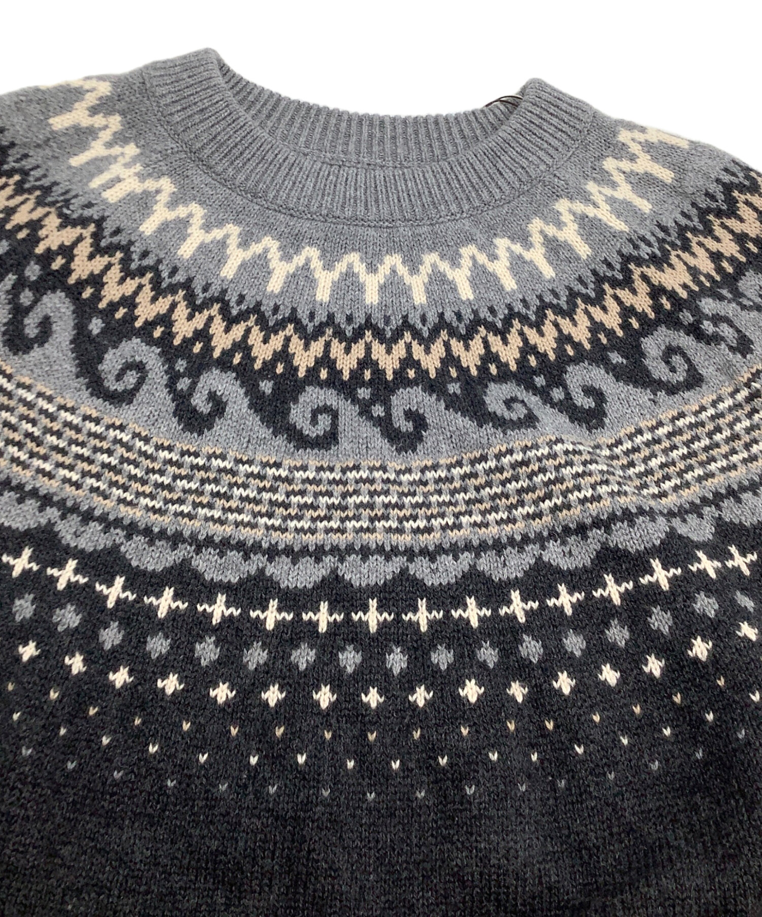 【23AW/未使用】 YANUK ジャガードニット 中古・古着通販】YANUK (ヤヌーク) セーター ノルディック ジャガード