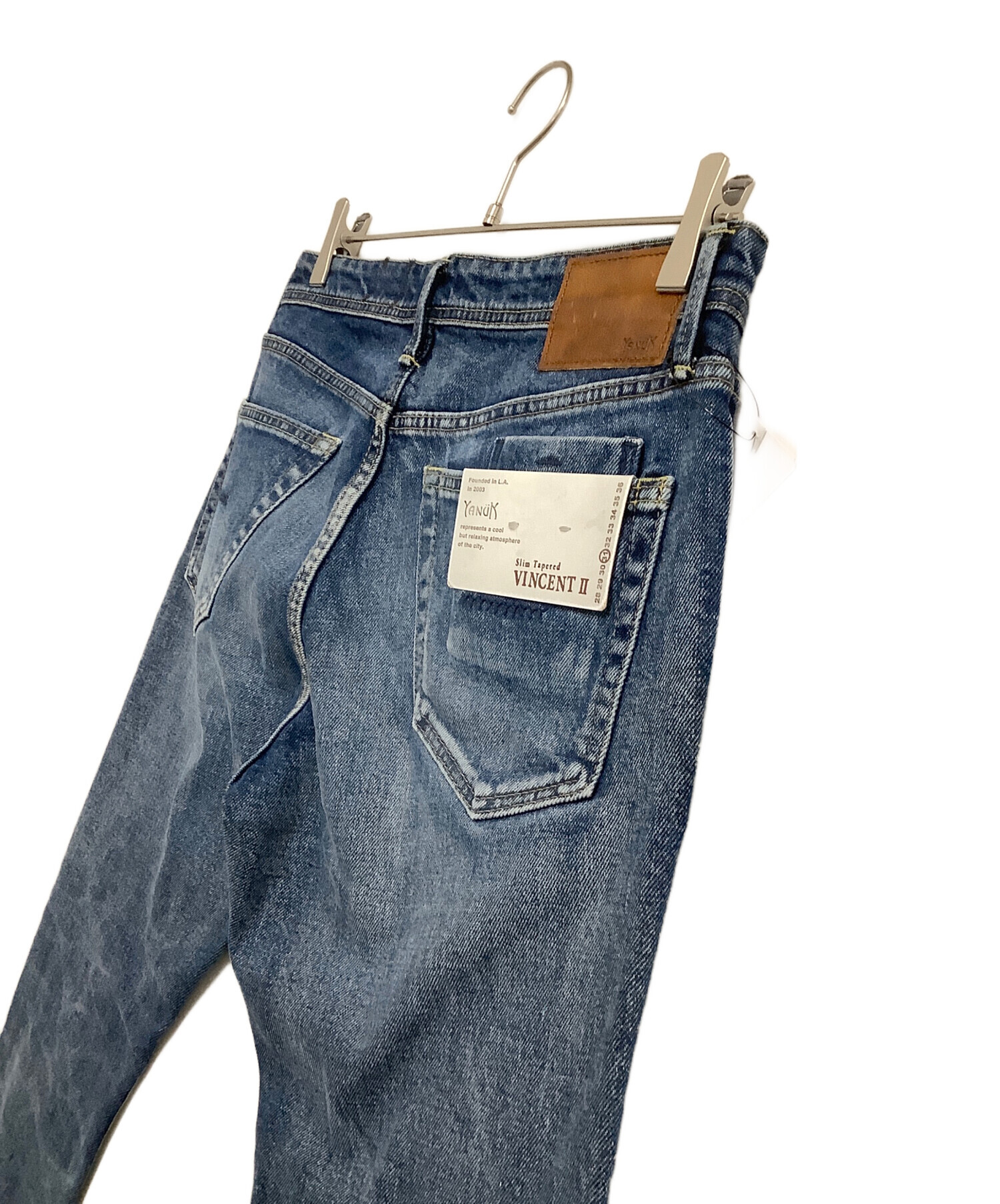 【未使用】ヤヌーク YANUK VINCENTⅡ 34 デニムパンツ 中古・古着通販】YANUK (ヤヌーク) デニムパンツ VINCENT Ⅱ ブルー
