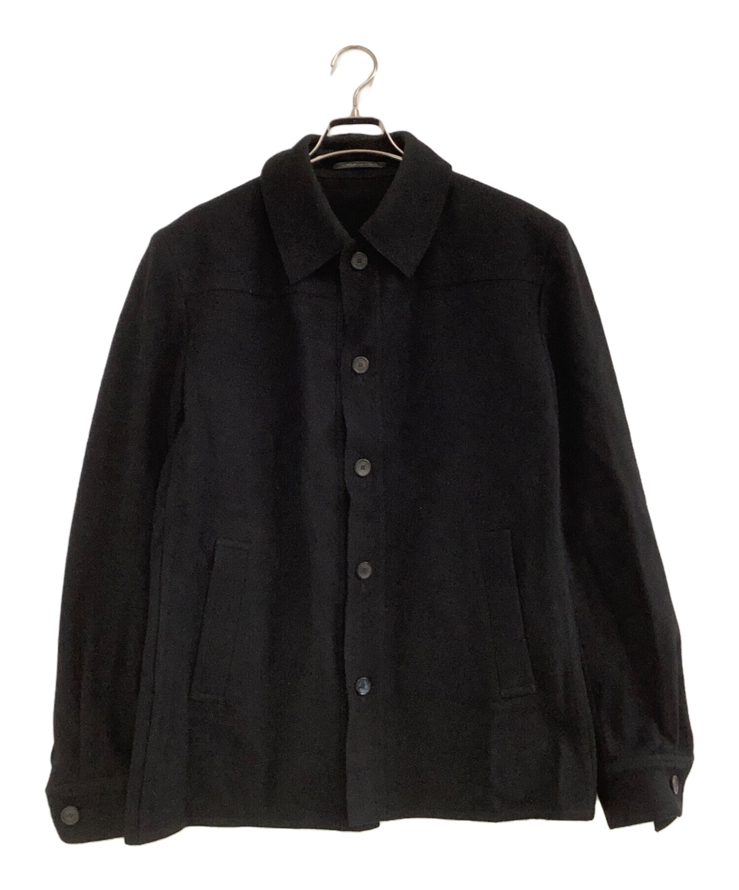 中古・古着通販】GUCCI (グッチ) カシミヤ混ウールジャケット ブラック 