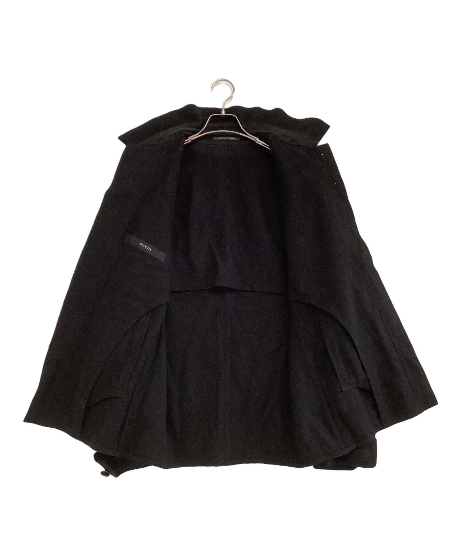 中古・古着通販】GUCCI (グッチ) カシミヤ混ウールジャケット ブラック 