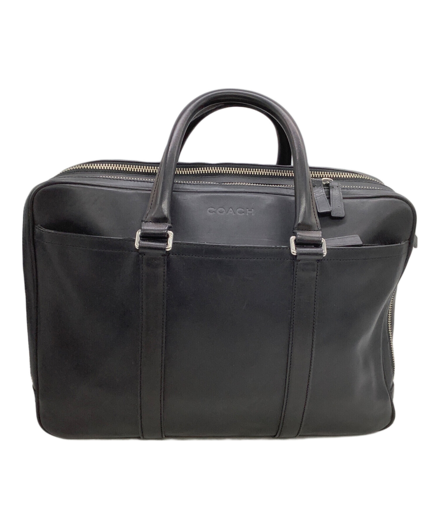 人気✨コーチ ビジネスバッグ レザー 黒 二層式 2way F71065 11611137.jpg