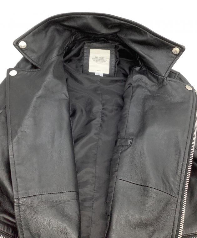 美品‼️the crimieクライミー黒 レザー ダブルライダースジャケット 中古・古着通販】THE CRIMIE (ザ クライミー) ダブルライダース