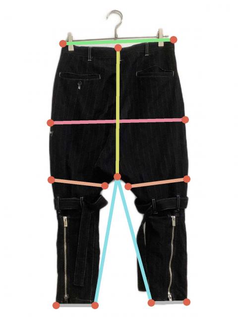 中古・古着通販】sulvam (サルバム) サルエルボンテージパンツ