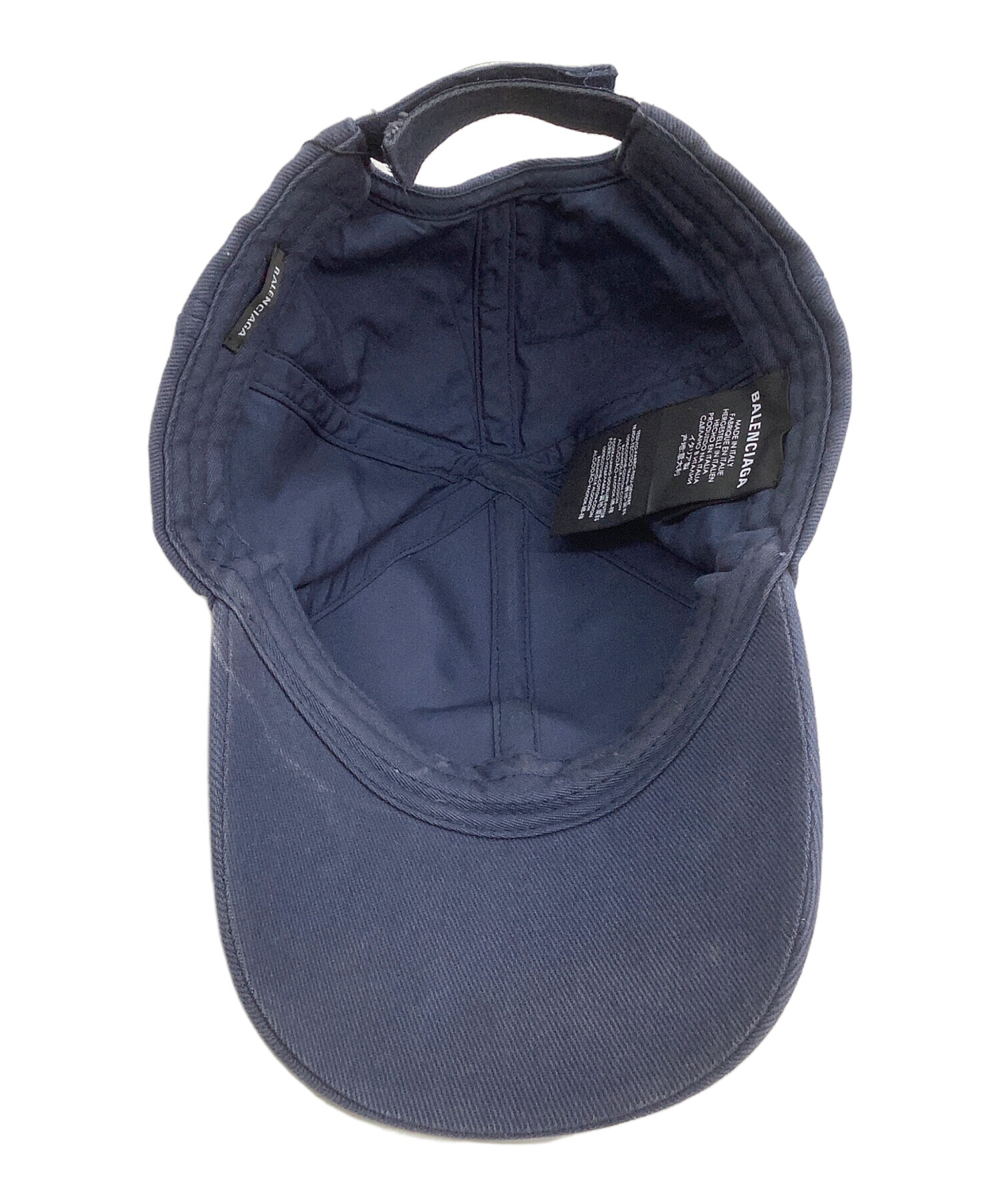 ☆*☆様 お値下げご相談可！BALENCIAGA キャップ ネイビー 中古・古着通販】BALENCIAGA (バレンシアガ) キャップ ネイビー